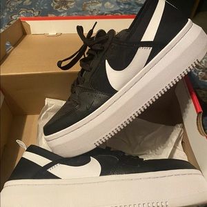 Nike court vision alta txt sz 11 black